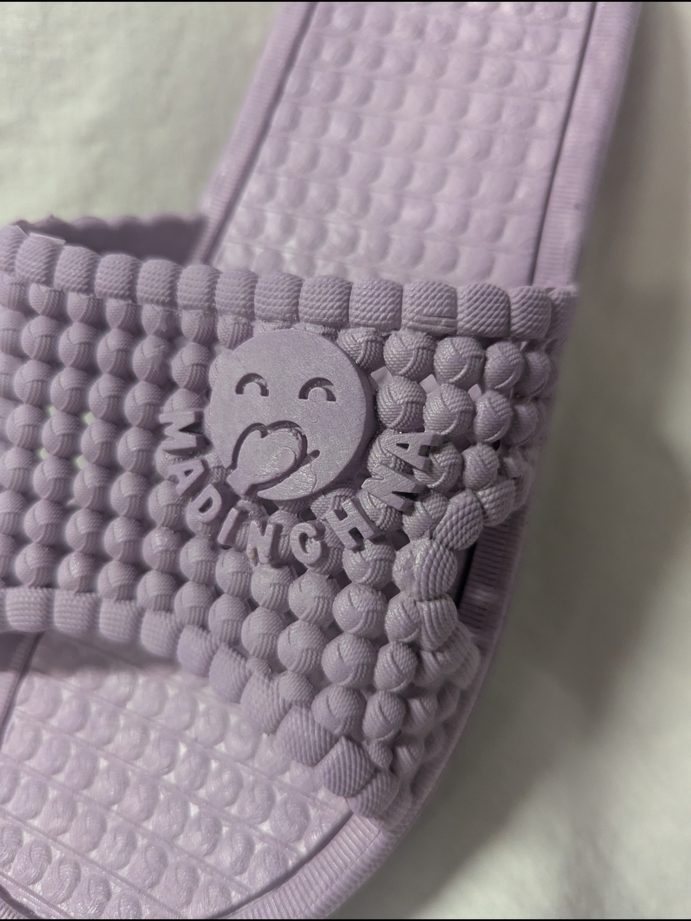 Lilac Rubber Slide Sandals - Women - Picture 2 of 3